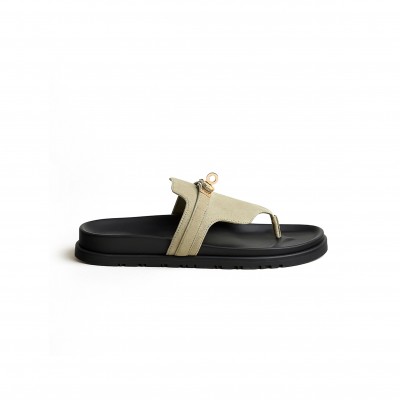 HERMES EMPIRE SANDAL VERT MOSAQUE